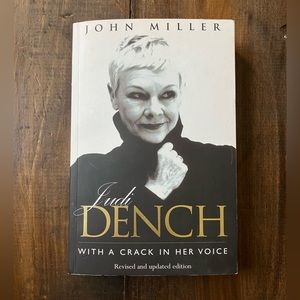 Judi Dench: With a Crack in Her Voice by John Miller - Great Condition Paperback